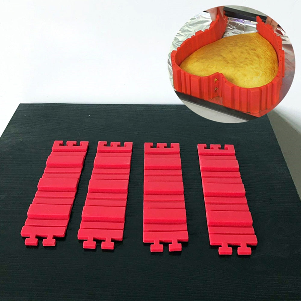 4Pcs/Set Magic Cake Mold Multi Style DIY Silicone Mold Bread Cake Pan