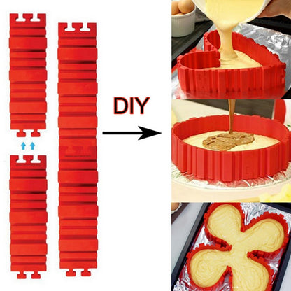 4Pcs/Set Magic Cake Mold Multi Style DIY Silicone Mold Bread Cake Pan