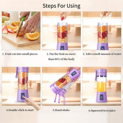 Portable Juicer Mixer Electric Handheld Juicer USB Rechargeable