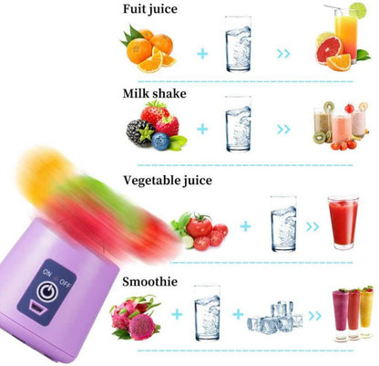 Portable Juicer Mixer Electric Handheld Juicer USB Rechargeable